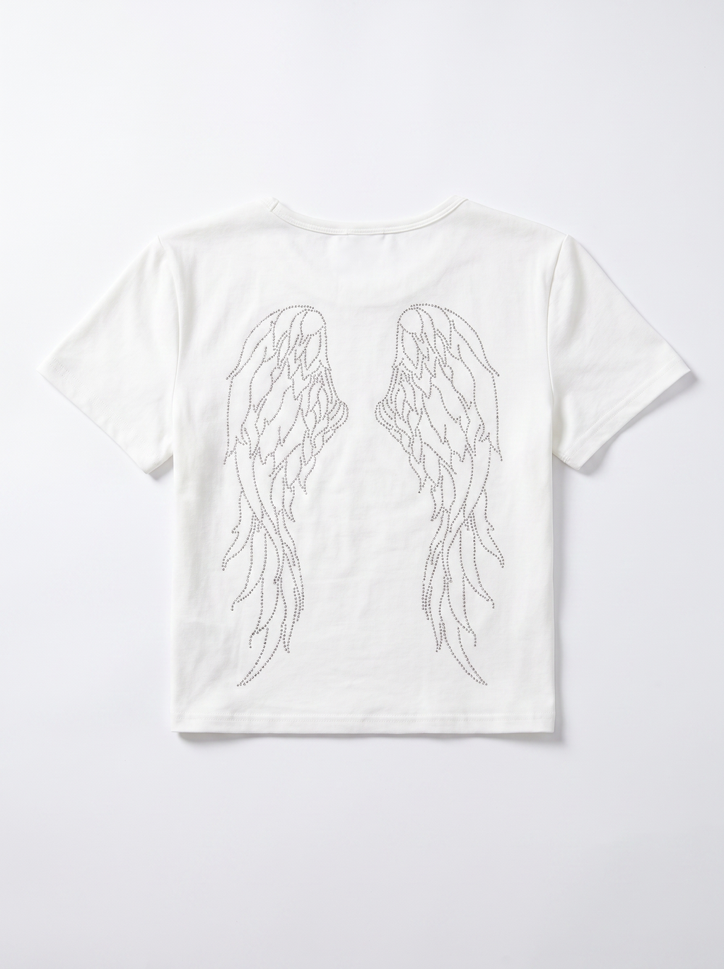 エンジェルウィングビジューロゴTシャツ