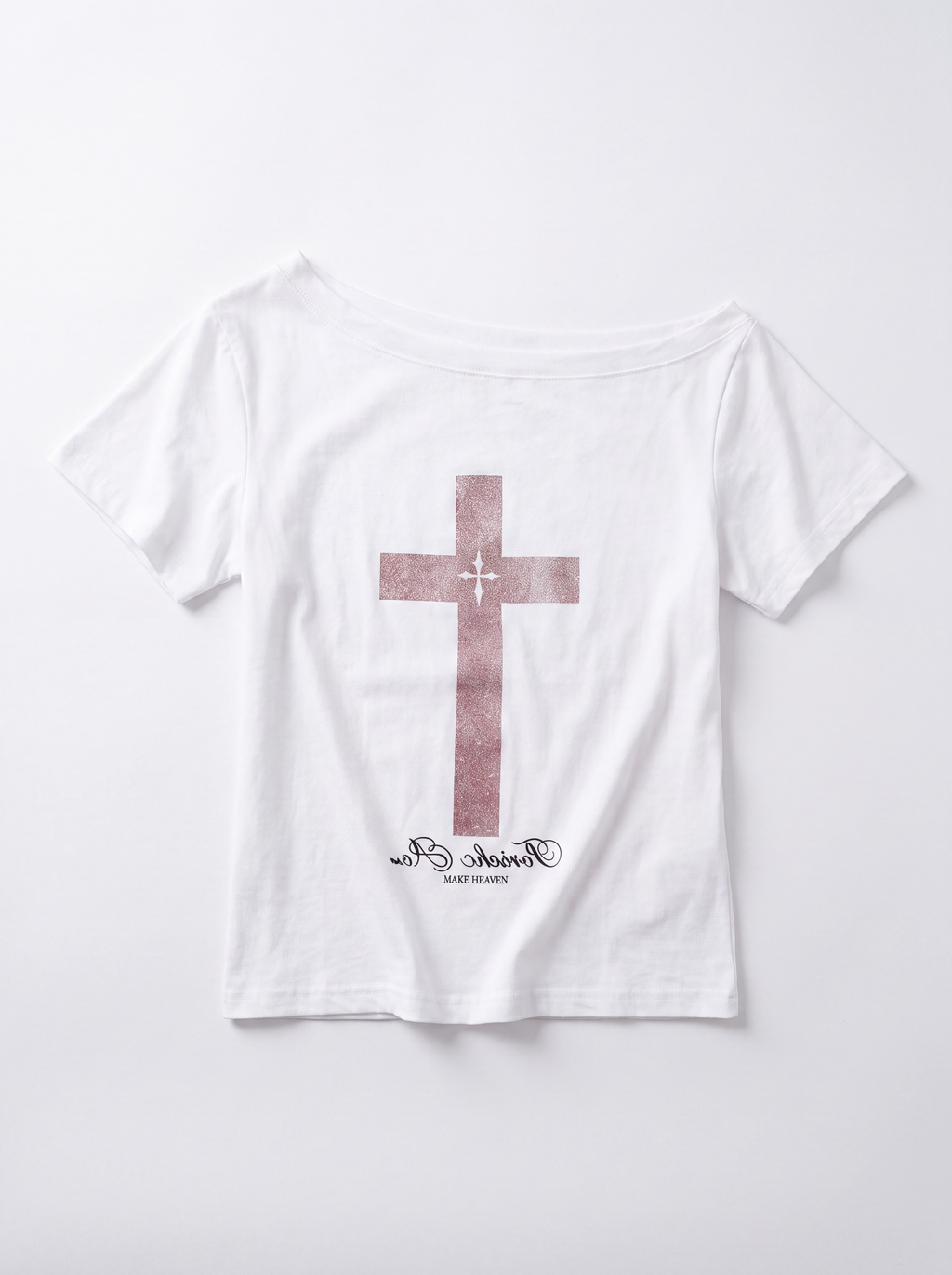 グラフィッククロスプリントTシャツ