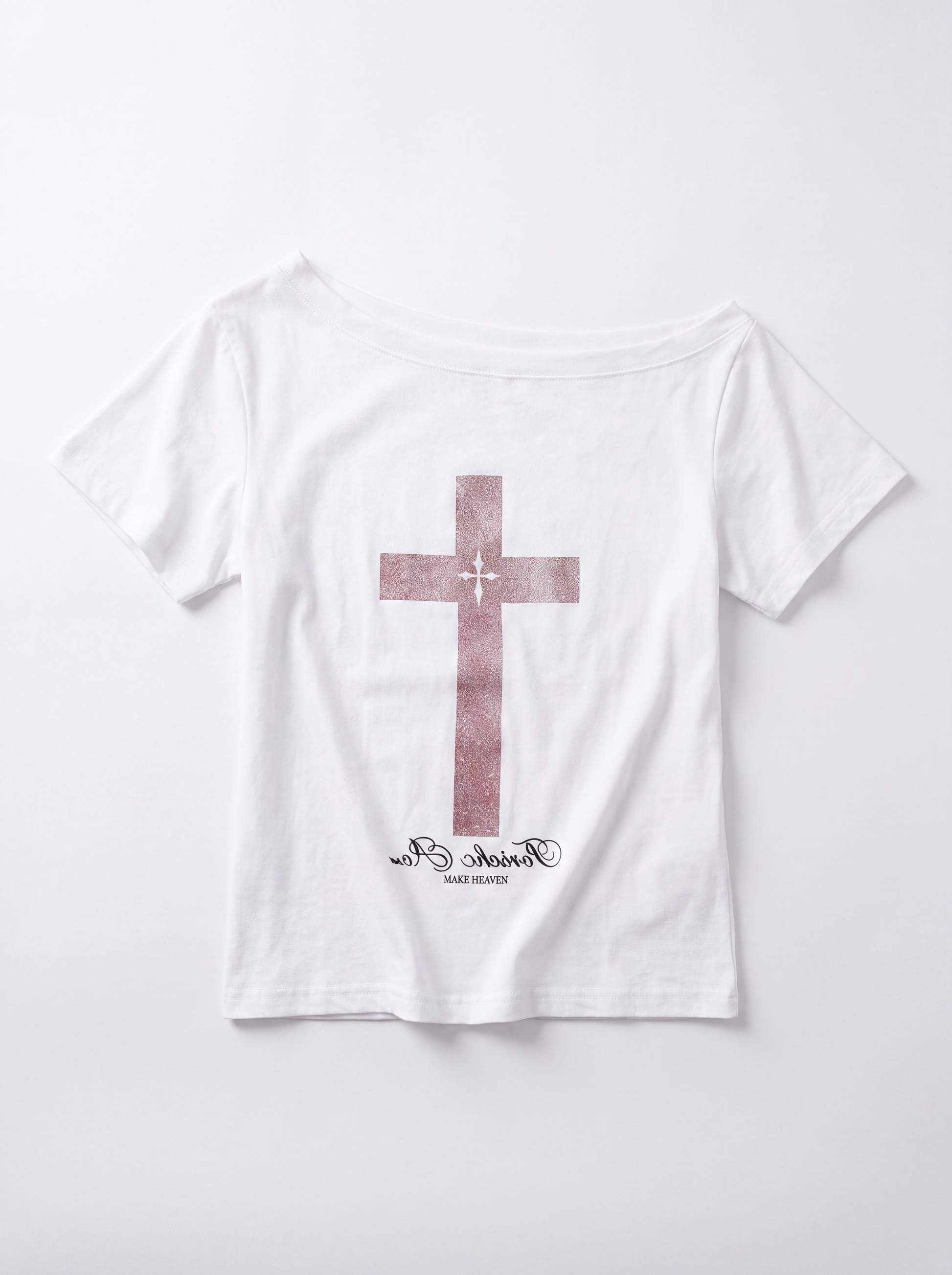 グラフィッククロスプリントTシャツ