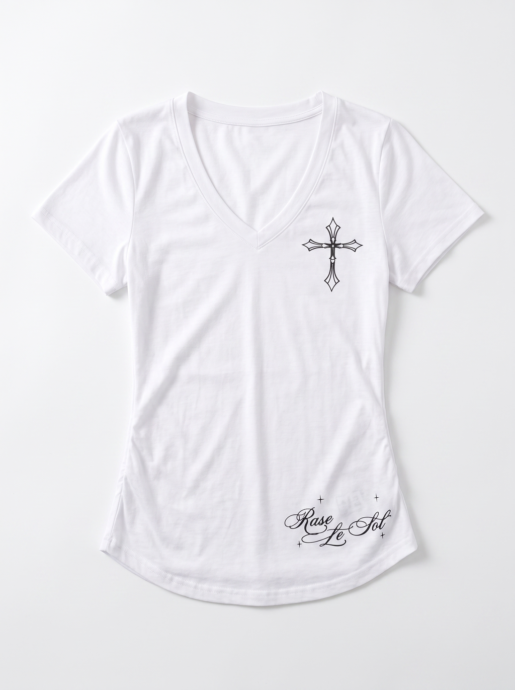 Y2KゴシッククロスロゴTシャツ