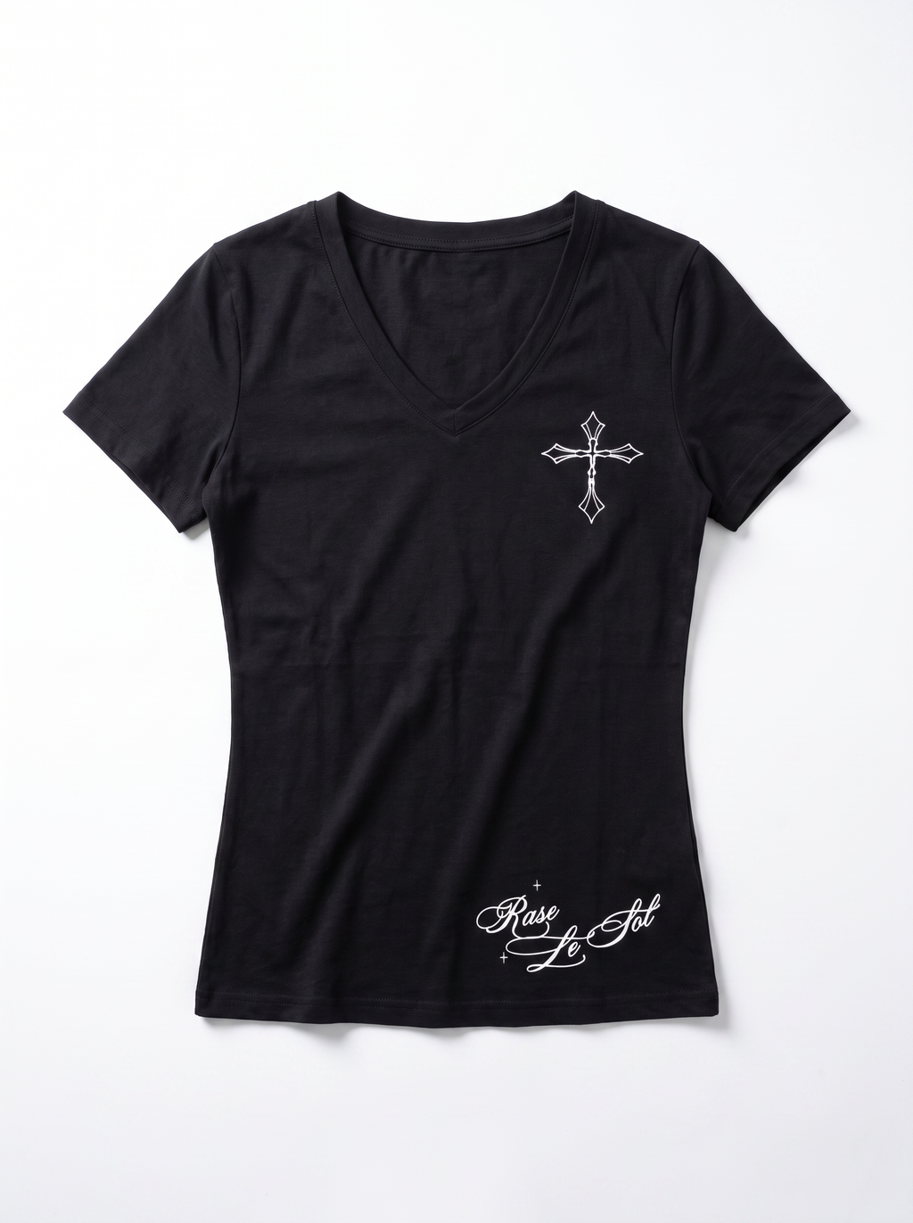 Y2KゴシッククロスロゴTシャツ