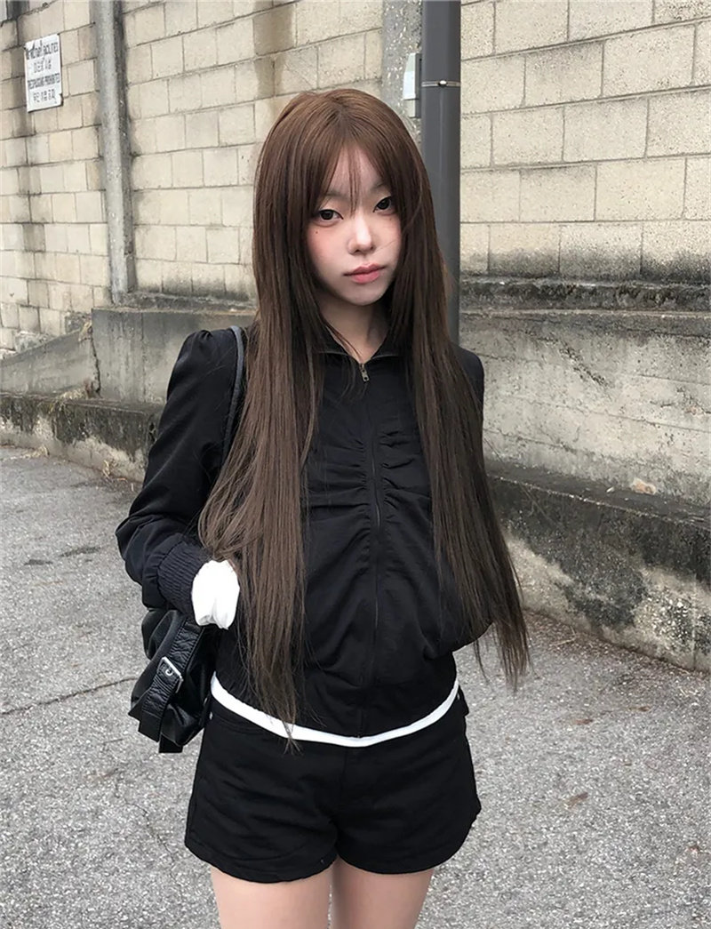 アイレットベルトデザインハイウエストショートパンツ