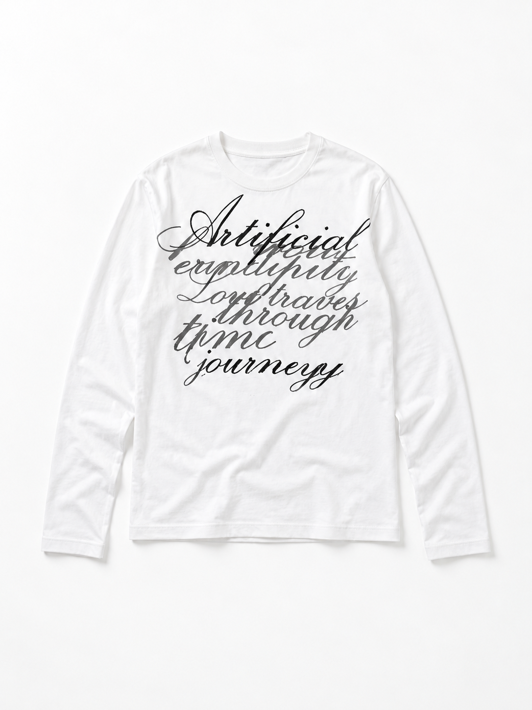 カリグラフィーロゴロングTシャツ