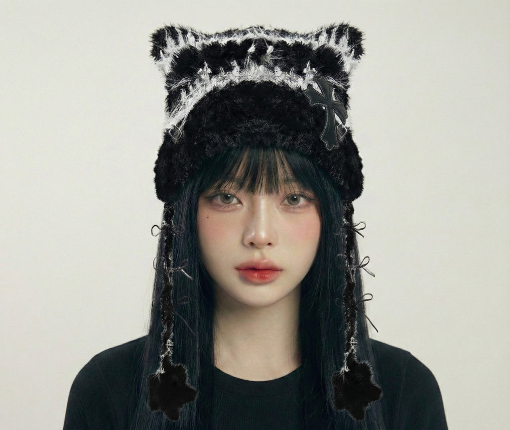 猫耳ニット帽