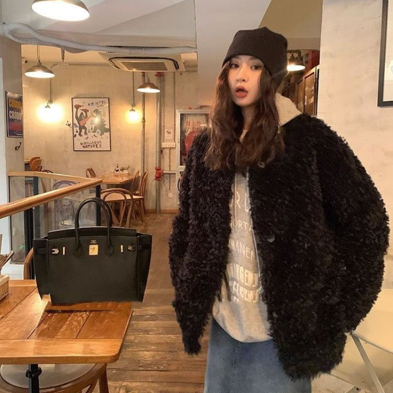 シャギーループボアジャケット
