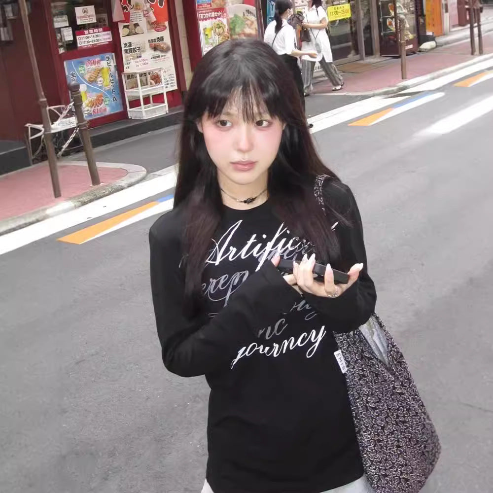 カリグラフィーロゴロングTシャツ
