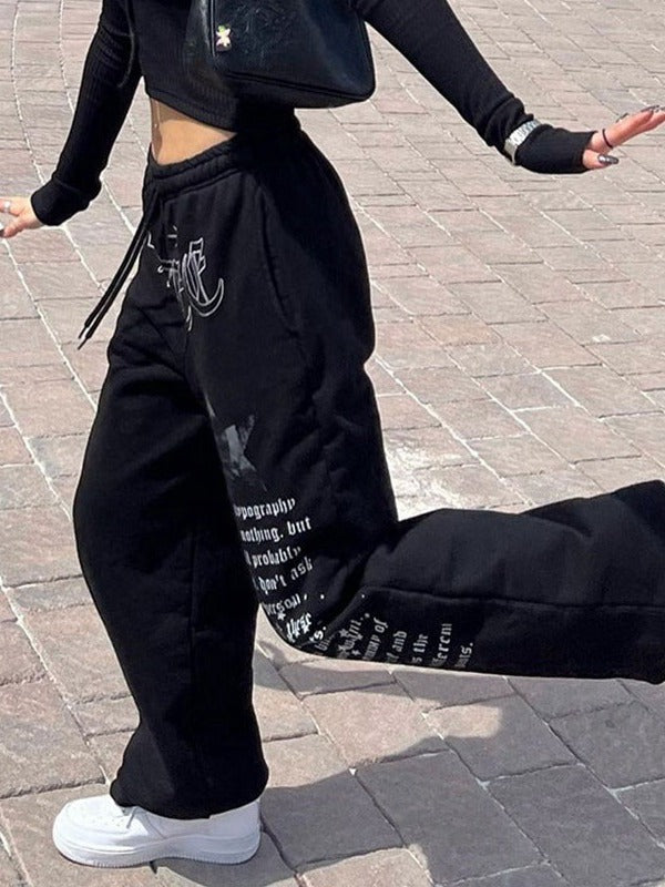 ゴシックロゴワイドスウェットパンツ